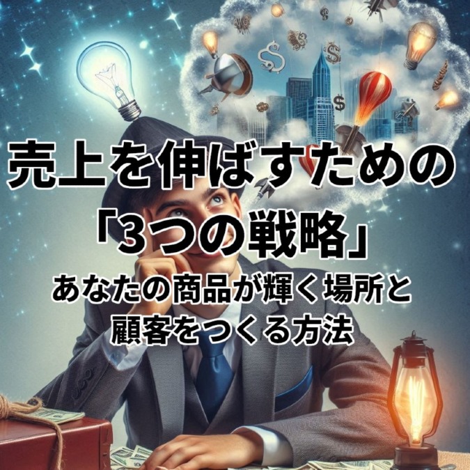 売上を伸ばすための「3つの戦略」—あなたの商品が輝く場所と顧客をつくる方法