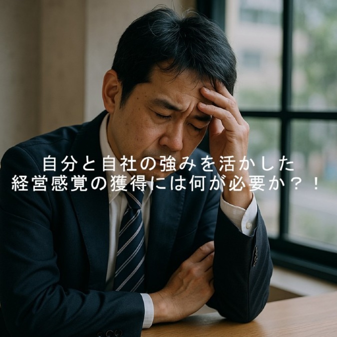自分と自社の強みを活かした経営感覚の獲得には何が必要か？！
