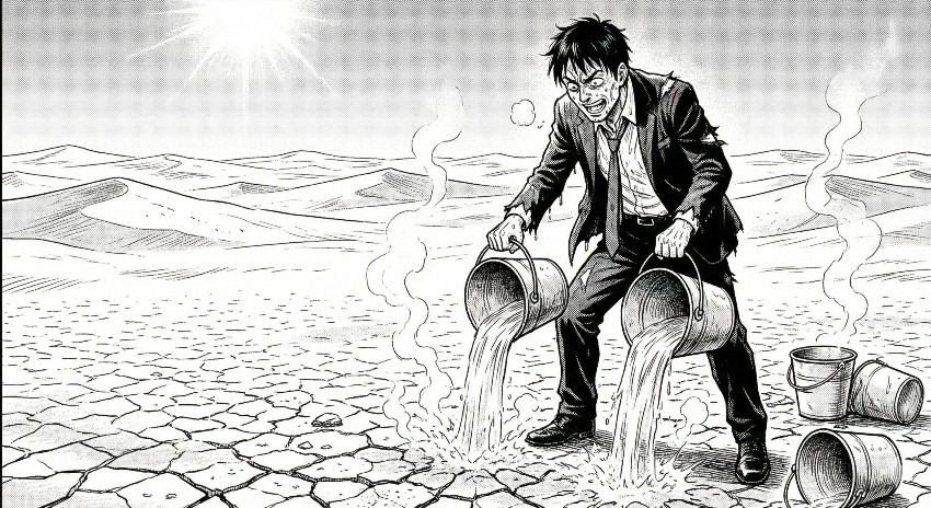 あなた！砂漠に水を撒いていませんか？